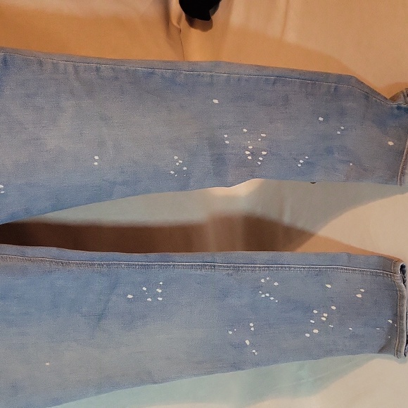 Old Navy, Skinny Bleach Specks Jeans, size 12 - Picture 3 of 3